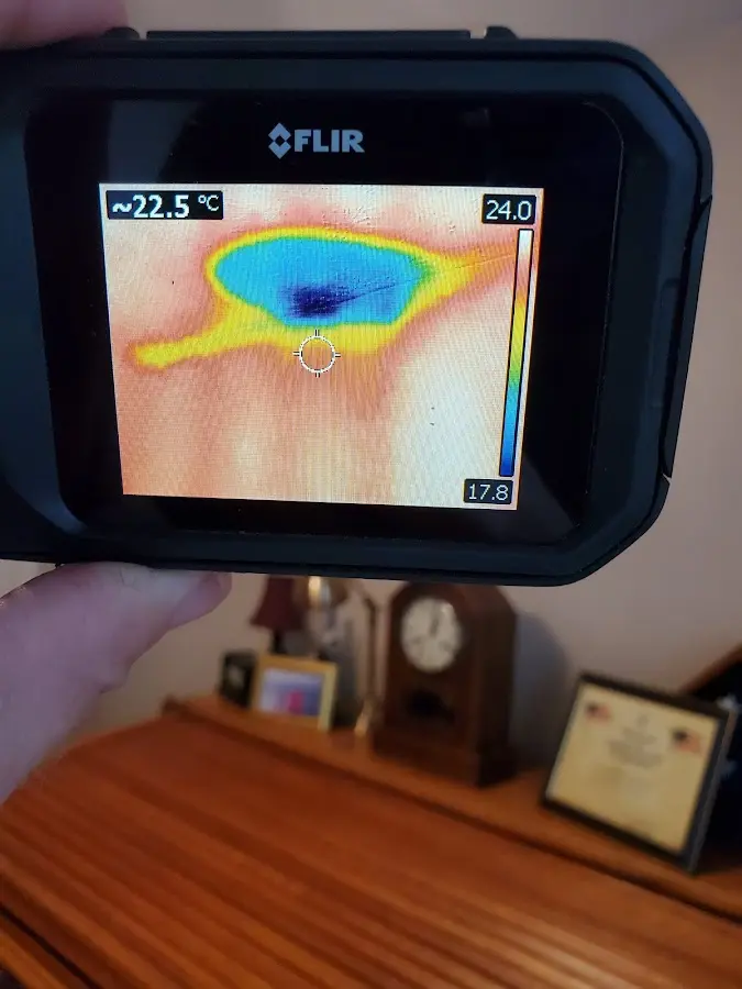 Thermal imaging inspection for water damage in Rogers